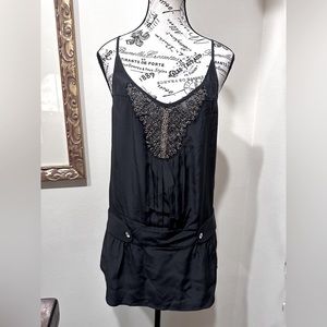 Twelve St by Cynthia Vincent Black spaghetti strap top